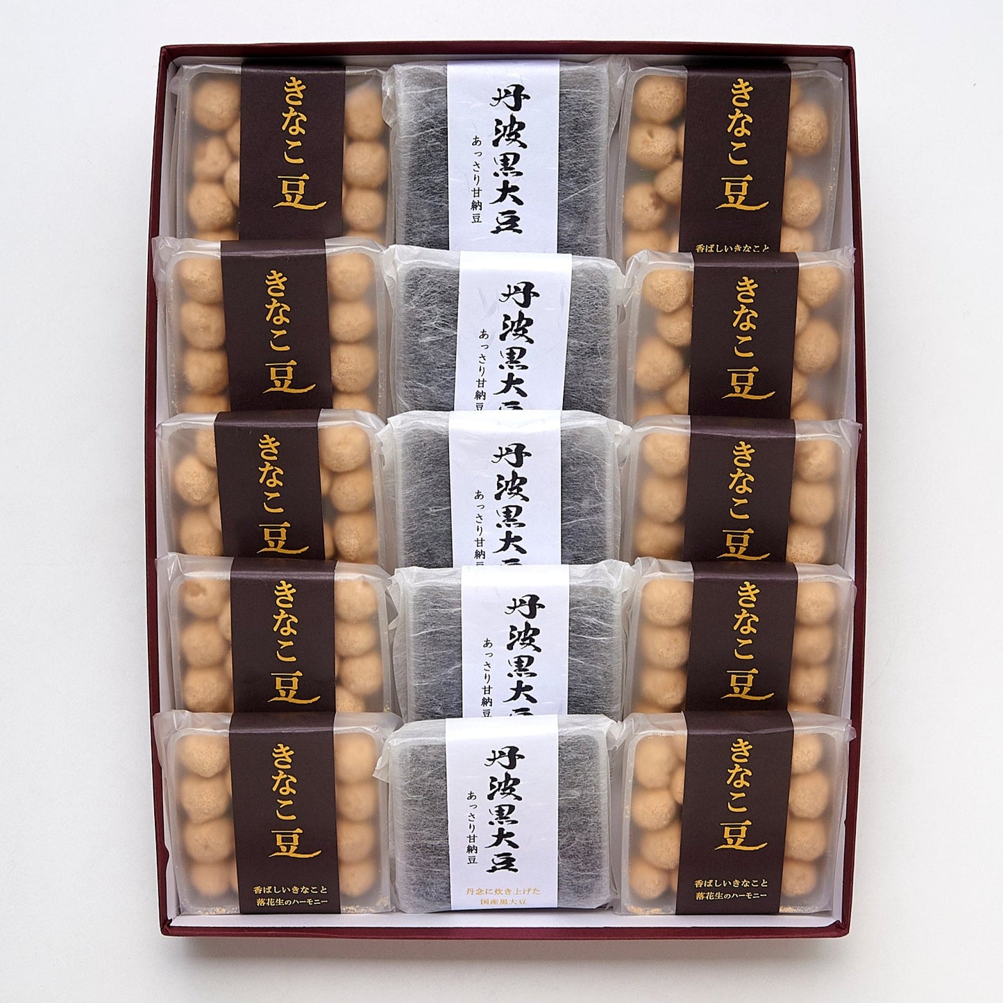 M-6豆菓子詰め合わせ(きなこ豆10・丹波黒大豆5)