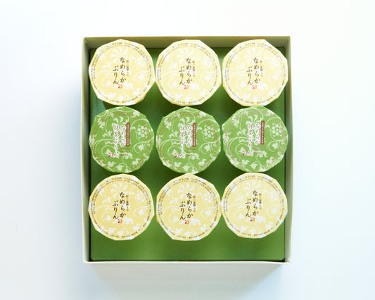 P-3和風ぷりん詰め合わせ(なめらか6・抹茶3)