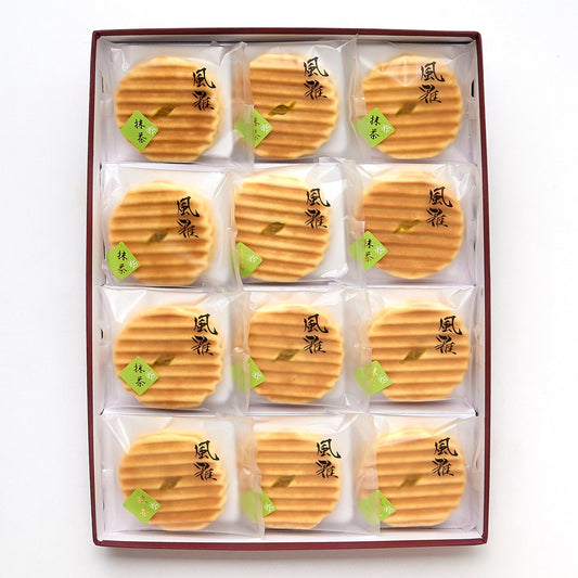 S-6風雅せんべい(抹茶)12