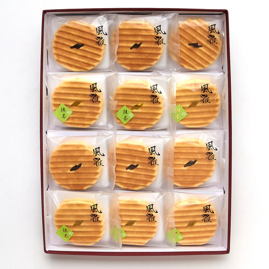 S-7風雅せんべい詰め合わせ(バニラ6・抹茶6)