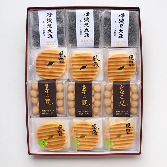 M-4風雅せんべい・豆菓子詰め合わせ