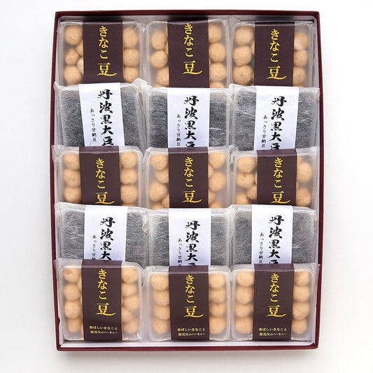 M-7豆菓子詰め合わせ(きなこ豆9・丹波黒大豆6)
